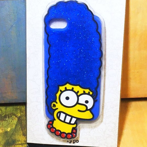 NEW APPLE IPHONE 7 / 8 THE SIMPSONS MARGE SIMPSON GLITTERY PHONE COVER CASE - Picture 3 of 4